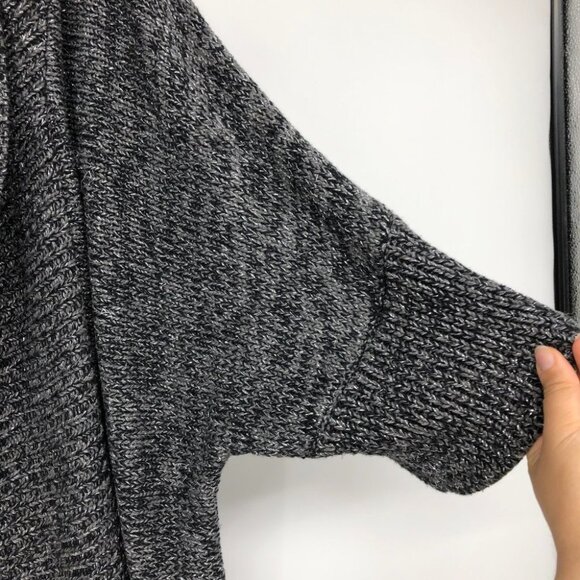 Additions by Chico's Grey Silver Knit Open Cardigan size 2 - Picture 7 of 11